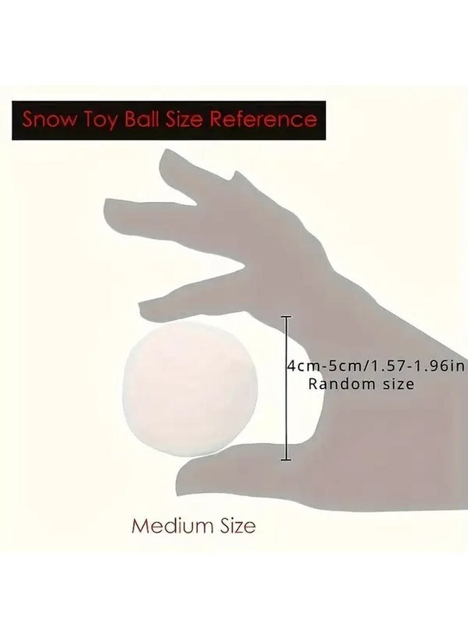 100pcs Microfiber Christmas Snowballs 5cm Winter Indoor Outdoor Water Battle Game Ball - Image 3